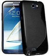 Galaxy Note 2 Zwart Sline silicone case s-line TPU