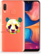 Geschikt voor Samsung Galaxy A20e TPU Hoesje Design Panda Color