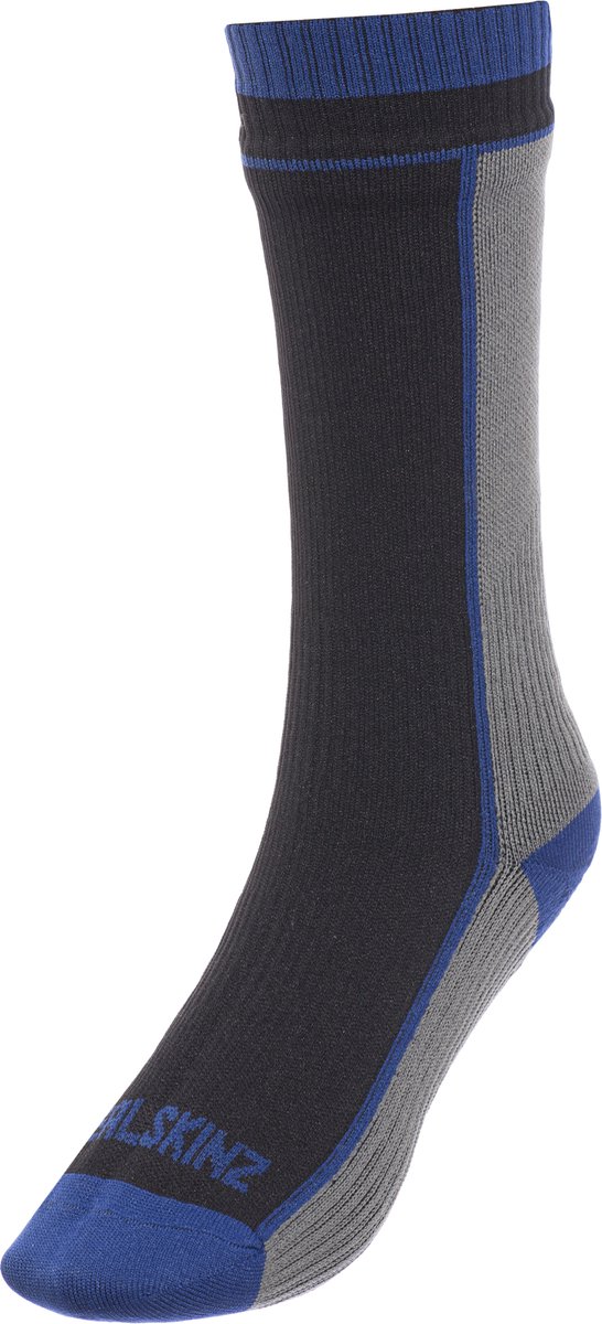 SEALSKINZ Mid Weight Mid Length Sock Black Grey (1111405_004)