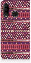 Huawei P30 Lite Uniek Standcase Hoesje Aztec Purple