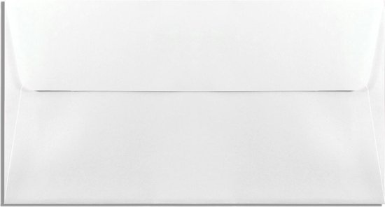 in tegenstelling tot Augment Waardeloos Luxe witte envelop 10 x 18 cm 50 stuks | bol.com