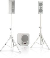 Alecto PAS-300 Speaker set 400W | voor feesten en presentaties tot 100 personen | Wit