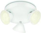 Philips myLiving Tweed - Plafondlamp - 3 Spots - Wit