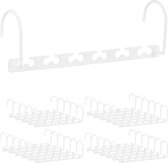 Relaxdays 24x ruimtebesparende hanger - kledingkast organizer - mutli-kleerhanger