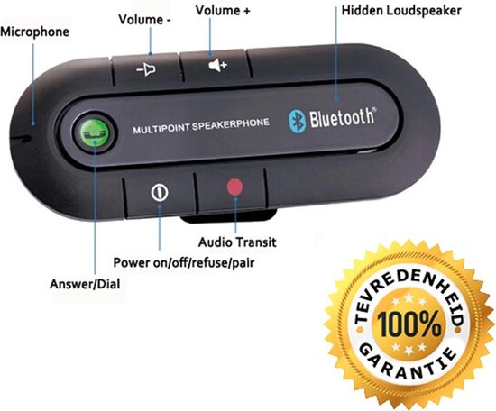 Recensie Ontkennen Deuk Bluetooth handsfree Carkit | Car Kit | Handsfree bellen in de Auto | bol.com
