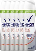 Rexona Women Compressed Active Shield - 6 x 75 ml - Déodorant Spray