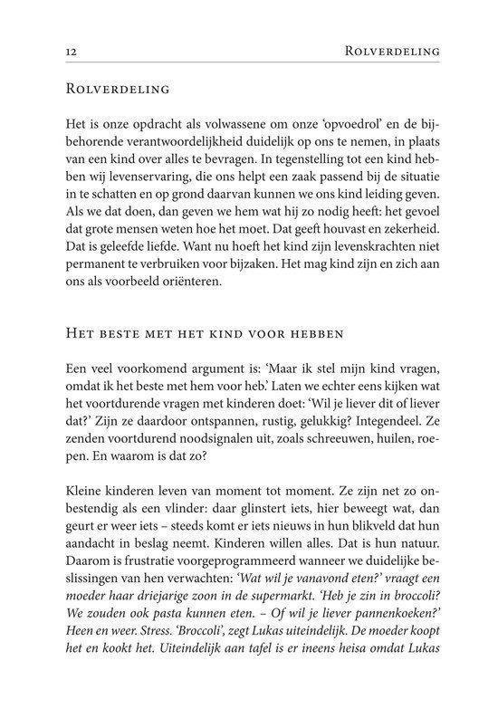 Pagina 12 met tekst over "Rolverdeling" en "Het beste met het kind voor hebben".
