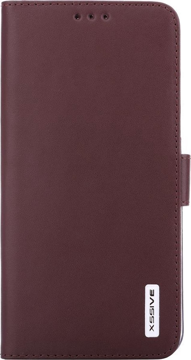 Premium Leer Leren Lederen Hoesje Book - Wallet Case Boek Hoesje voor Samsung Galaxy S6 G920 Bruin
