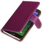 PU Leder Lila Samsung Galaxy S2 Plus Book/Wallet Case/Cover Hoesje