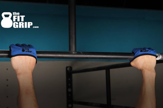 TheFitGrip - Crossfit Handschoenen Fitness Handschoenen Sport Handschoenen - PR Blue - Small