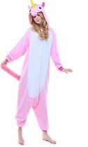 Roze Unicorn Onesie voor volwassenen - Roze Unicorn Kigurumi Pyjama - Maat S