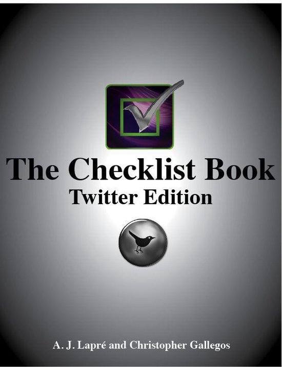 The Checklist Book: Twitter Edition - cover