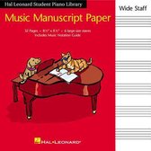 Hal Leonard Student Piano Library Music Manuscript Paper - Wide Staff