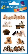 Avery Stickervel Puppies Junior 7,6 X 12 Cm Papier 24-delig