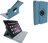 geschikt voor iPad Air 2 Leder Hoes Draaibaar 360 Graden Licht Blauw