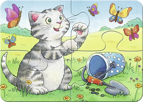 Ravensburger Schattige huisdieren- My First puzzels -2+4+6+8 stukjes - kinderpuzzel van Ravensburger — afbeelding 4