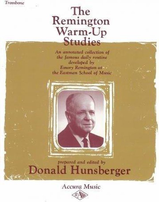 Remington WarmUp Studies for Trombone 9780918194107 Donald