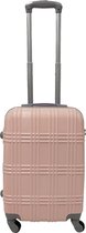Handbagage koffer 55cm 4 wielen trolley - Licht Roze