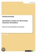 Quantitative Analyse der Bewertung deutscher Immobilien