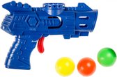 Lg-imports Pistool Met 3 Ballen 9 Cm Blauw