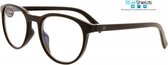 Icon Eyewear NFB350 +2.00 Figo BlueShields leesbril - blauw licht filter lens - Glanzend zwart