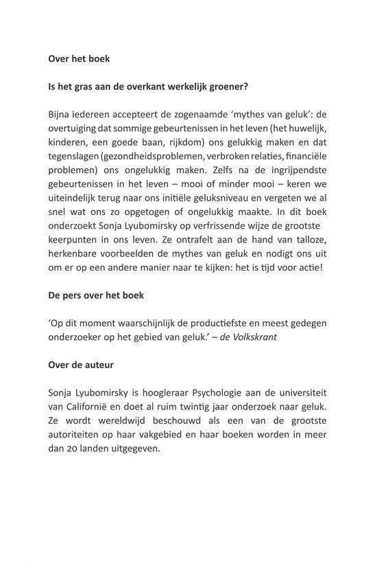 De mythes van geluk