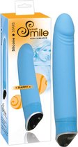 Sweet Smile – ‘Smile Happy’ Licht Gebogen Vibrator met Penis Vorm voor Erotische Momenten - Blauw