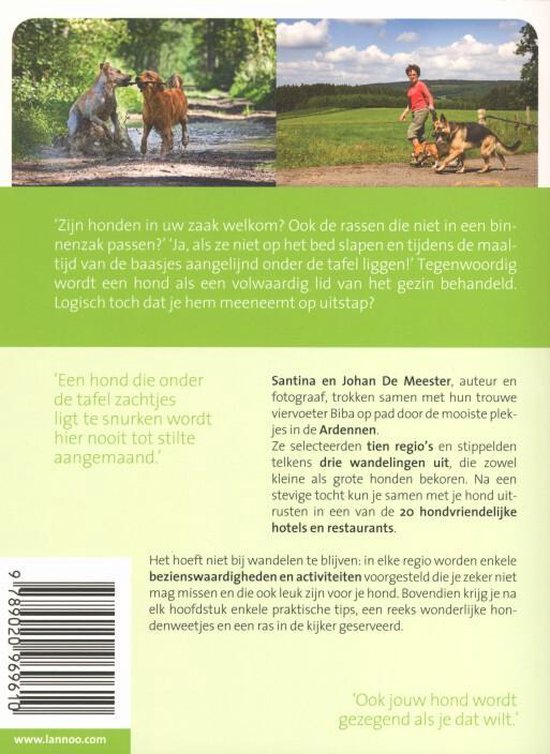 20 op stap met je hond in de Ardennen, & Johan De Meester Santina | 9789020969610 |... | bol.com
