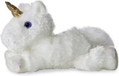 Aurora knuffeleenhoorn Mini Flopsie wit 20,5 cm