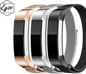 3-Pack Milanees Bandje voor Fitbit Alta / Alta HR - Small – RVS Milanees Watchband voor Activity Tracker – Zwart (Black) / Zilver (Silver) / Rose Gold (Rosegoud) – Band met Magneet