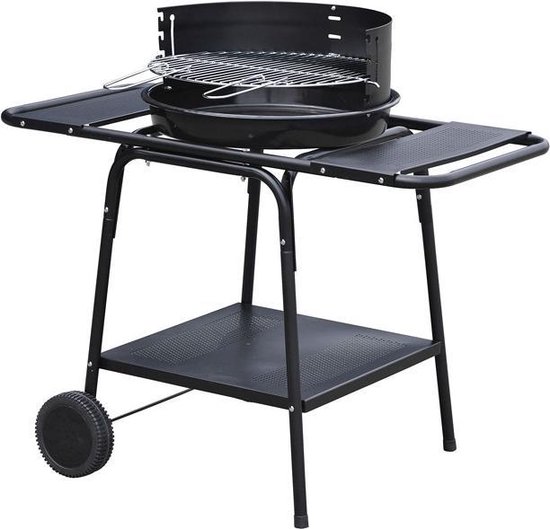 | Barbecue BBQ met 2 Zijtafels (verrijdbaar) Luxe Barbecue met zijtafel BBQ.nl