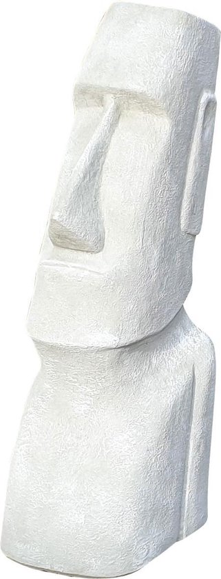 Obsessie Lach Roux Moai beeld wit voor tuin of binnen – betonnen moai tuinbeeld | bol.com