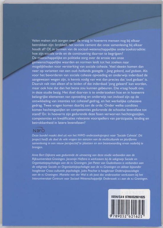 Oud gedaan, jong geleerd? 9789052601625 J. Peschar Boeken