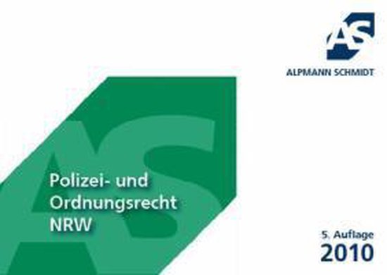 Polizei Und Ordnungsrecht Nrw Alpmann-Cards Polizei- Und Ordnungsrecht Nrw, Hans-Gerd Pieper