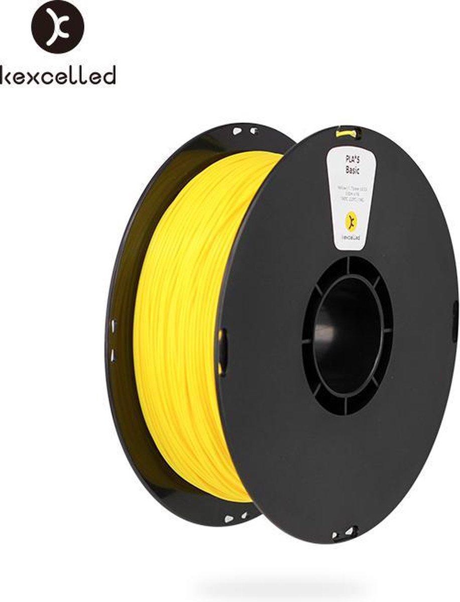 kexcelled-PLA-K5-1.75mm-geel/yellow-1000g*3=3000(3kg)-3d printing filament