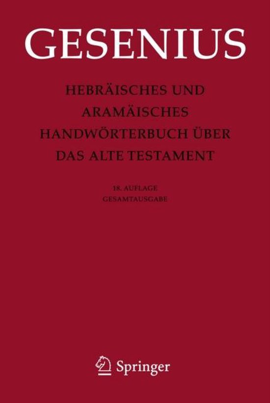 Hebräisches und Aramäisches Handwörterbuch über das Alte ... - cover