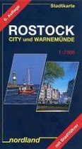 Rostock City und Warnemünde 1 : 15 000. Stadtkarte