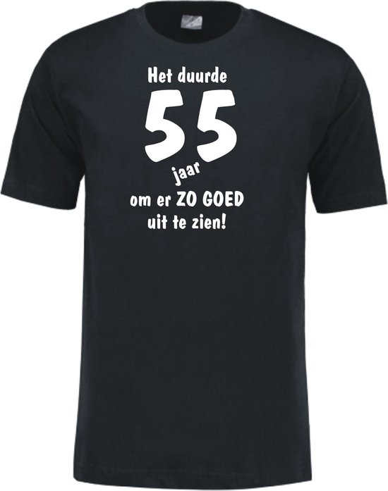 Mijncadeautje - Leeftijd T-shirt - Het duurde 55 jaar - Unisex - Zwart  (maat XL) | bol.com