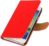 BestCases.nl Rood Motorola Nexus 6 Book Wallet Case Hoesje