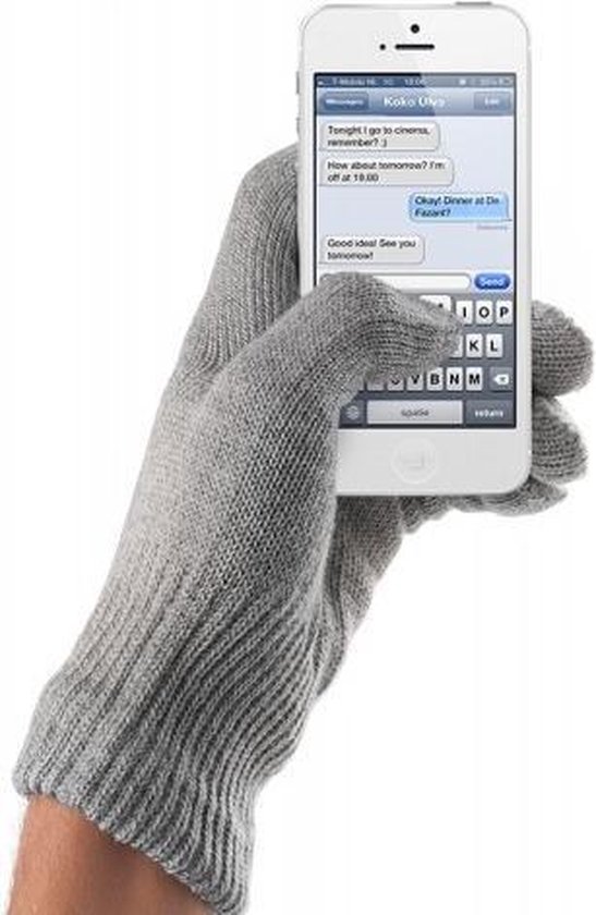 Mujjo Touchscreen Gloves Natural Gray