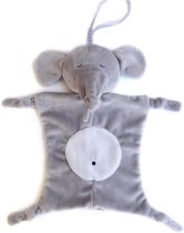 JillyBee - Knuffel - Baby - Kind - Slaapknuffel - Olifant - Kraamcadeau - Grijs - Zacht