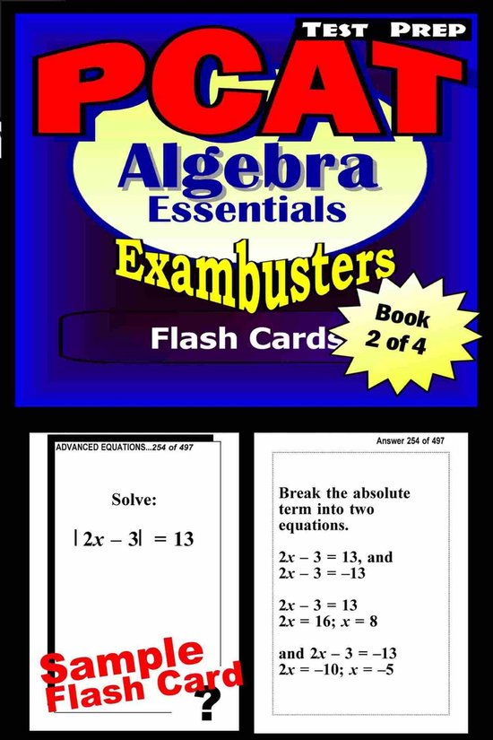 Exambusters PCAT 2 - PCAT Test Prep Algebra Review--Exambust ... - cover