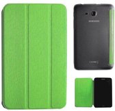 Samsung Galaxy Tab 3 7.0 T110 smart case met transparante achterkant Groen Green