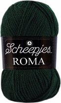 Scheepjes Roma 1414 donker groen, acryl, PAK MET 10 BOLLEN a 50 GRAM.