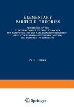Elementary Particle Theories