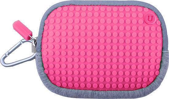 Pouch 06 - 60 small pixels - grey/ pink