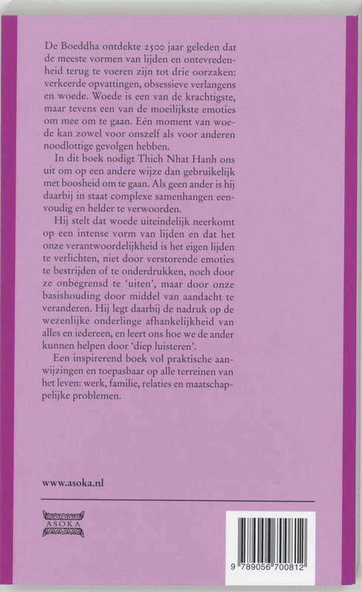 Omarm je woede - back cover