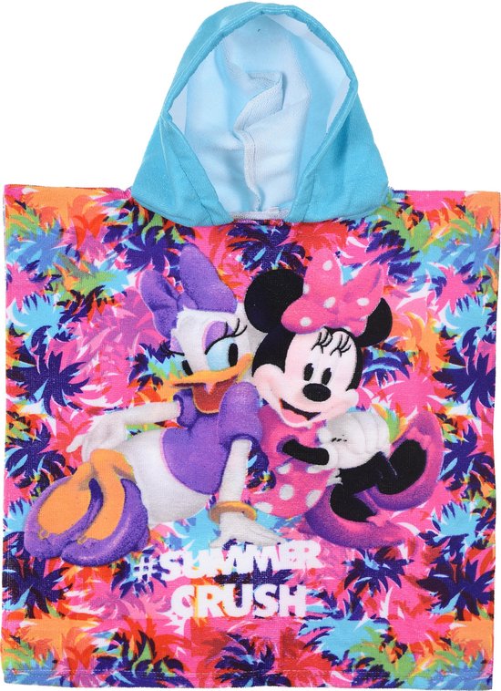 Poncho de bain Minnie Mouse - poncho 100 x 50 cm.