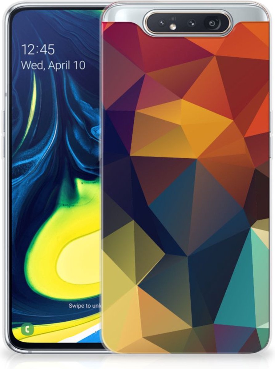 Samsung Galaxy A80 TPU Hoesje Polygon Color