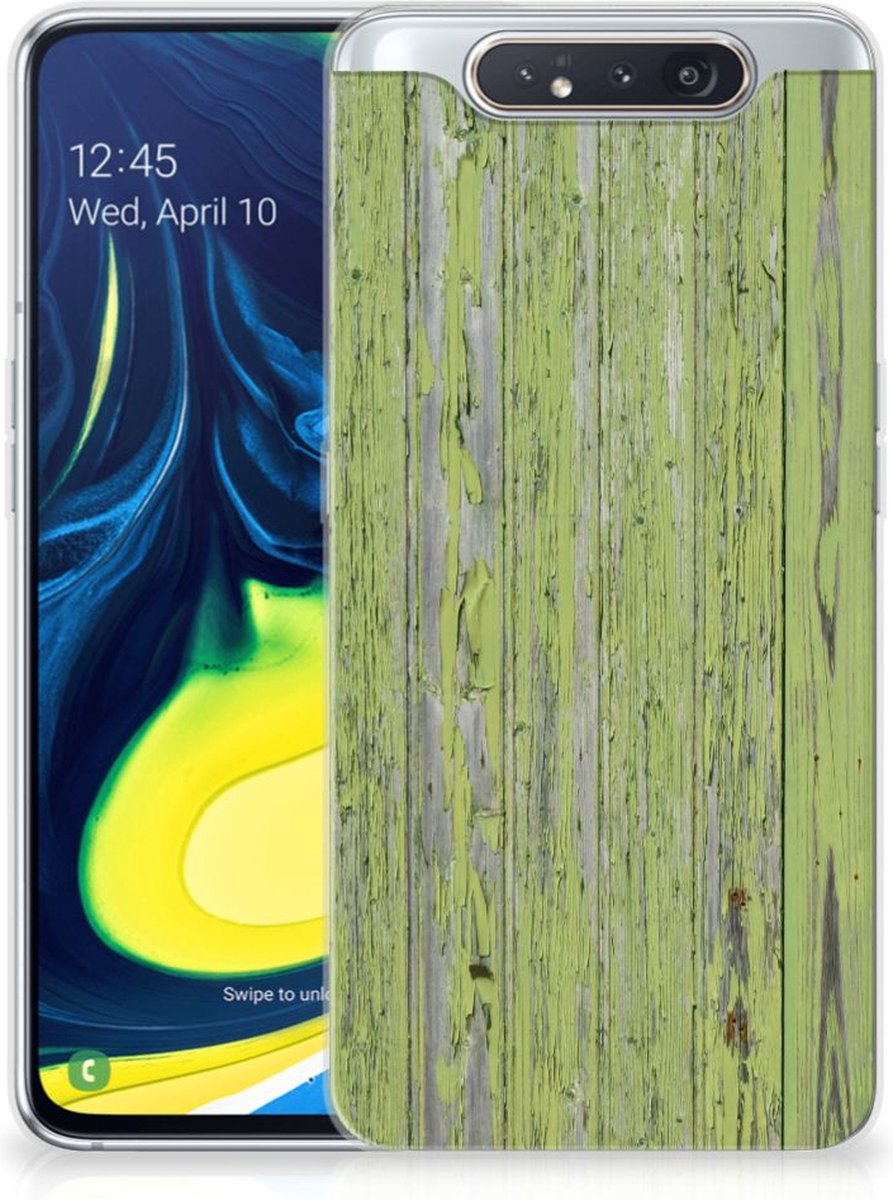 Samsung Galaxy A80 Bumper Hoesje Green Wood